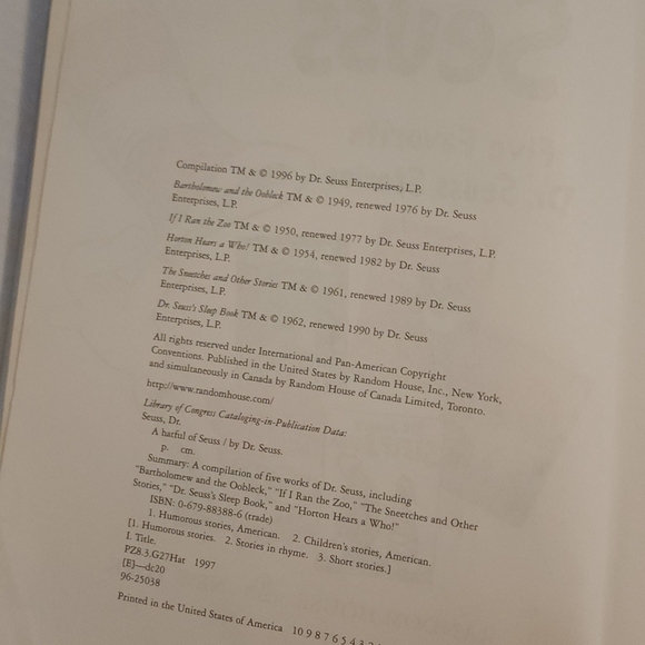 5 books in 1 Dr Seuss Hateful Books - Picture 5 of 9